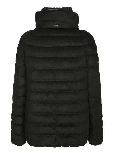 Herno High-neck Down Jacket In Black