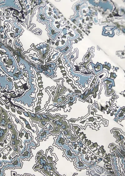 Veronica Beard Farah Printed Silk-blend Blouse In Multi-color