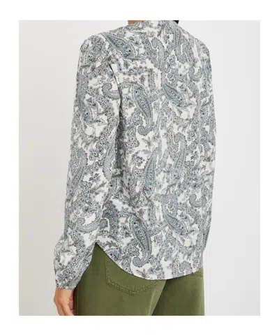 Veronica Beard Farah Printed Silk-blend Blouse In Multi-color