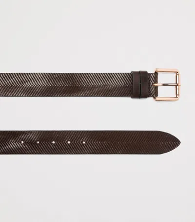 Max Mara Leather Belt In Brown