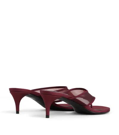 Alaïa Mesh Thong Mules 55 In Multi