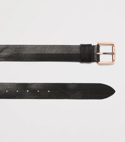 Max Mara Leather Belt In Black