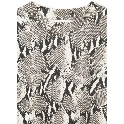 Anine Bing Miles Sweatshirt Washed Python In Gray