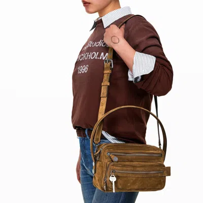 Acne Studios Shoulder Bag Woman Color Beige In Brown