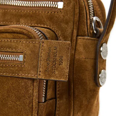 Acne Studios Shoulder Bag Woman Color Beige In Brown