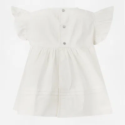 Ganni Ruffle T-shirt In White