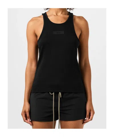Essentials Logo Patch Vest In Black