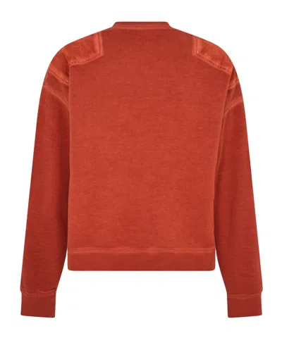 Dsquared2 Man Sweatshirt Rust Size M Cotton In Brown