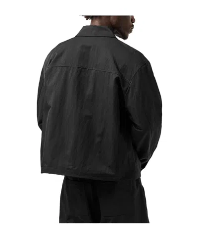 Represent Solid Color Overshirt In Black