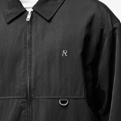 Represent Solid Color Overshirt In Black