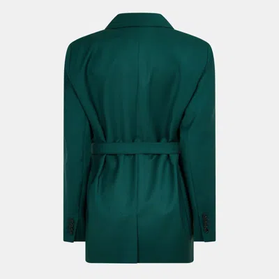 Max Mara Structured Blazer In Green