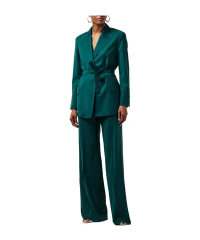 Max Mara Structured Blazer In Green