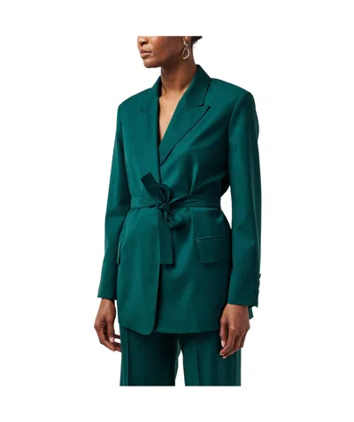 Max Mara Structured Blazer In Green