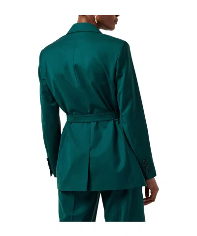 Max Mara Structured Blazer In Green