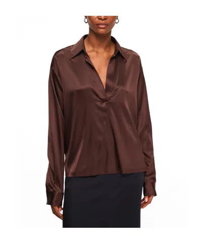 Tom Ford Solid Color Shirt In Brown