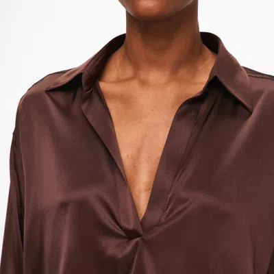 Tom Ford Solid Color Shirt In Brown