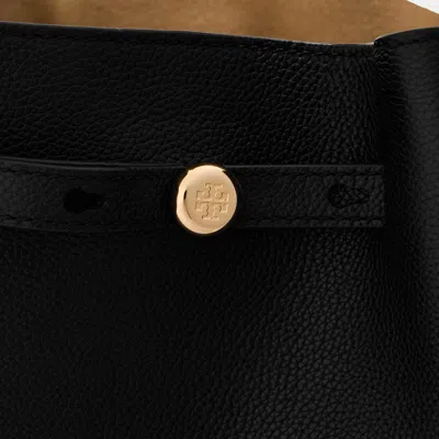 Tory Burch Solid Color Handbag In Black