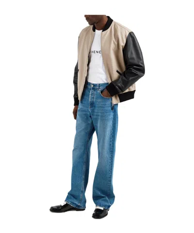 Givenchy Logo Baseball Jacket In Brown