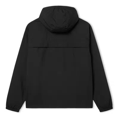 Lacoste Solid Color Windbreaker In Black