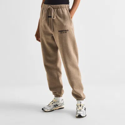 Essentials Drawstring Athletic Pants In Brown