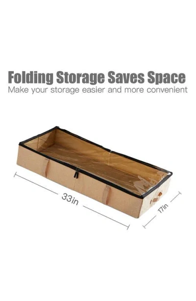 Luxury Home 2-pack Foldable Storage Boxes In Brown