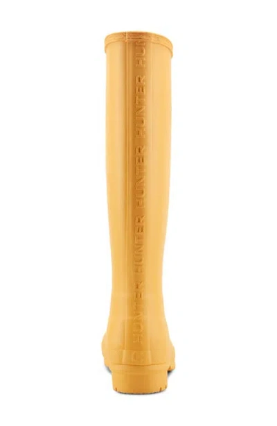 Hunter Lily Waterproof Rain Boot In Yellow