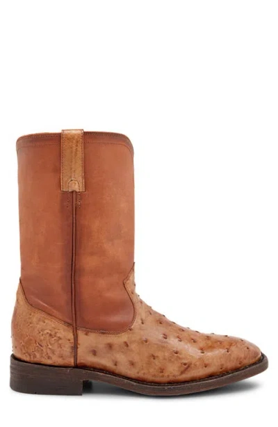 Frye Weston Roper Leather Boot In Blue