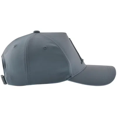 Armani Exchange Logo Cap Blue In Blue