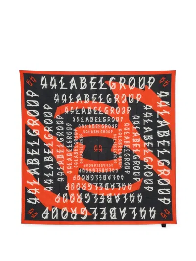 44 Label Group Logo-print Cotton Scarf In Pattern