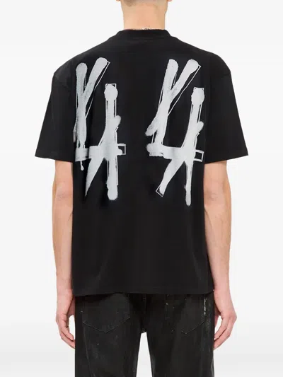 44 Label Group Graffiti-printed T-shirt In Black