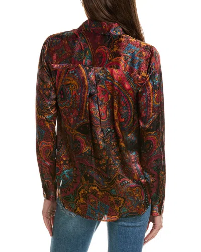 L'agence Tyler Silk Blouse In Red
