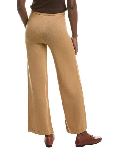 Max Mara Judy Wool And Cashmere-blend Wide-leg Pants In Brown