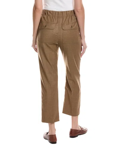 Max Mara Hateley Wool-blend Trouser In Tan