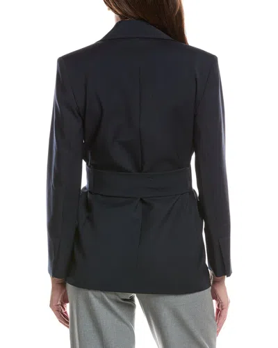 Max Mara Teso Wool Jacket In Blue