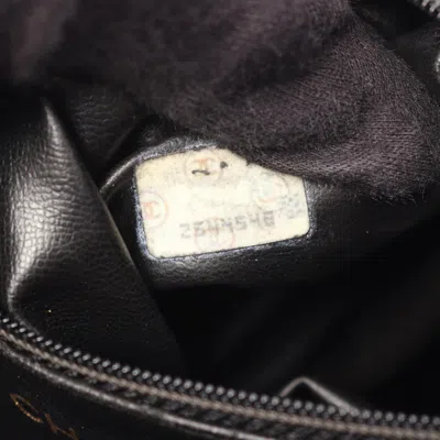 Pre-owned Chanel Black Leather Backpack Handbag ()