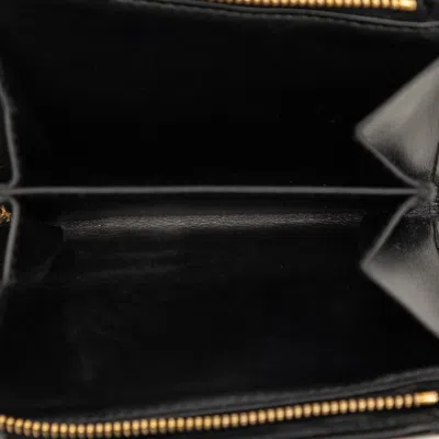 Pre-owned Prada Black Leather Wallet (bi-fold) ()