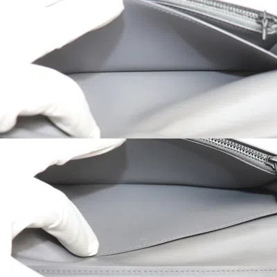 Pre-owned Louis Vuitton Gray Monogram Shadow Long Wallet (bi-fold) ()