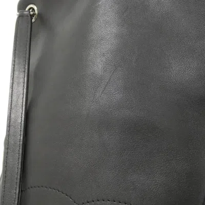 Pre-owned Chanel Black Leather Backpack ()