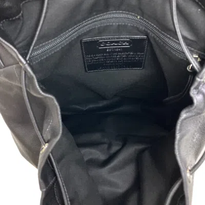 Pre-owned Coach Black Leather Backpack ()