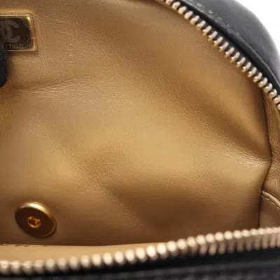 Pre-owned Chanel Black Leather Backpack Handbag ()