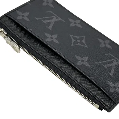Pre-owned Louis Vuitton Black Monogram Eclipse Monogram Eclipse Coin Purse/coin Case () In Black, Monogram Eclipse