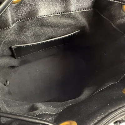 Pre-owned Gucci Black Leather Backpack ()