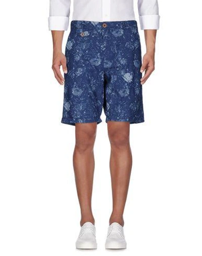 Shop Oliver Spencer Shorts & Bermuda In Dark Blue