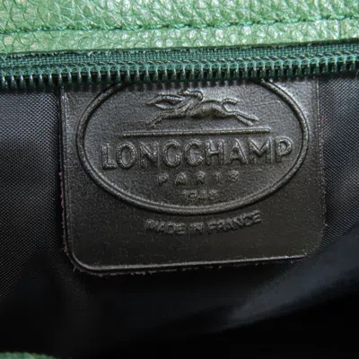 Pre-owned Longchamp Green Leather Pouch Shoulder Bag ()