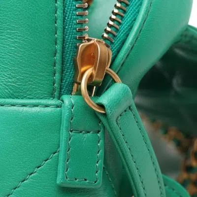 Pre-owned Chanel Green Leather Backpack ()