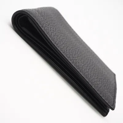 Pre-owned Prada Black Leather Wallet (bi-fold) ()