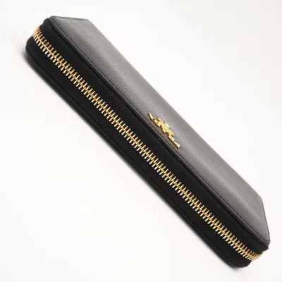 Pre-owned Prada Black Long Wallet (bi-fold) ()