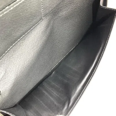 Pre-owned Louis Vuitton Black Monogram Eclipse Long Wallet (bi-fold) ()
