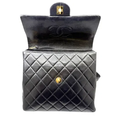 Pre-owned Chanel Black Leather Backpack ()