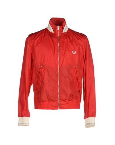 Fred Perry Jackets In Red